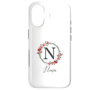 Floral Nina Name Flower Personalized Name Nina Case for iPhone 17
