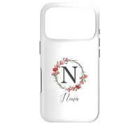 Floral Nina Name Flower Personalized Name Nina Case for iPhone 17 Pro