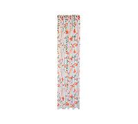 Floral Orange Curtain | Opaque Leaves Modern | Living Room Bedroom Children's Room | 140 x 245 cm