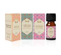 Floral Oud Diffuser Oils by Dukhni | 3 x 10ml Oud Essential Oils for Diffusers, Humidifiers & Home Use | Arabic Oudh Oil for Relaxation, Massage & Aromatherapy | Halal, Pure & Alcohol-Free