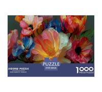 Floral Painting Art Thick Cardboard Pieces Excellent for Training Memory, Concentration And Logical Thought Process 38x26cm/1000pcs
