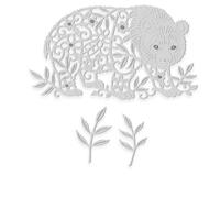 Floral Panda- Sweet Dixie Cutting Die for Scrapbooking, cardmaking NAD papercrafts Designed by Sue Dix