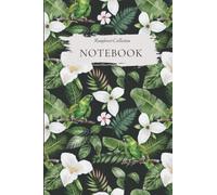 FLORAL PARROT NOTEBOOK NO.3 - RAINFOREST COLLECTION: Tropical Jungle Flower and Parrot Notebook / Journal From The Rainforest Collection [6x9 120 Pages Lined]