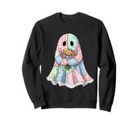 Floral Patchwork Quilt Spooky Sweet Granny Chic Pastel Goth Sweatshirt