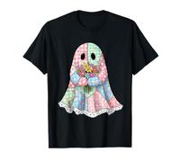 Floral Patchwork Quilt Spooky Sweet Granny Chic Pastel Goth T-Shirt