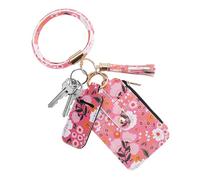 Floral Pattern Card Holder, Small Wallet with Floral Pattern, ID Cover, Slim Credit Card Holder, Cute Small Card Wallet, Stylish Multi-Purpose Key Case for , Keys, F, see description, See