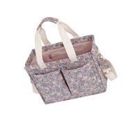 Floral Pattern Diaper Bag Strollers Bag with Multiple Pockets Easy Cleaning Fabric for Outings and Shopping Trip Diaper