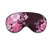 Floral Pattern Eye Mask, Side Sleeping Mask Light Blindfold Sleeping Mask Nose Pad and Elastic Band for Children Women and Men