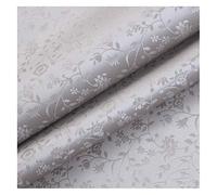 Floral Pattern Faux Leather Fabric by The Meter 138cm/54'' Wide Leatherette Vinyl Leather Cloth for Sofa Chair Seat Cover, DIY Crafts, Upholstery(Color:Silver Grey 5)