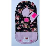 Floral Pattern. for 4cm-6cm Diameter Cut. Universal Colostomy Bag Cover. Fits Any Type of Stoma Bag with Open or Closed Edges, Adjustable fastenings for a Diameter Cut.