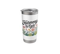Floral Pattern Harmony The Cycle Nature Lover Stainless Steel Insulated Tumbler