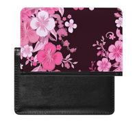 Floral Pattern Passport Cover Protector Rfid Blocking Passport Holder Id Card Holder Secure Travel Wallet Organizer for Passport Tickets Credit Cards, style, One Size
