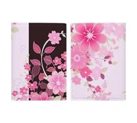 Floral Pattern Passport Holder with Card And Ticket Slot, PU Leather Passport Case Easy Access, Travel Essentials Document Organizer Waterproof Travel Wallet for Men Women