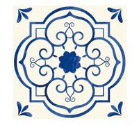 Floral Pattern Peel and Floor Tiles for Indoor Flooring Projects on Compatible Wood Concrete Linoleum Surfaces (CRY004)