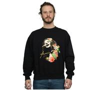 Floral Pattern Sweatshirt Janis Joplin Black S