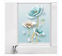 Floral Patterned Thermal Blackout Roller Blinds, Waterproof Fabric Privacy Window Roller Shades With Fittings For Bedroom, 24/28/36/44/52/60/68 Inch Wide ( Color : W x H , Size : 52 x 52in(132x132cm)