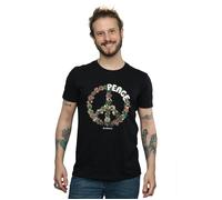 Floral Peace T-Shirt Woodstock Black XL