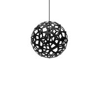 Floral Pendant Ø40 Black 2 Sides