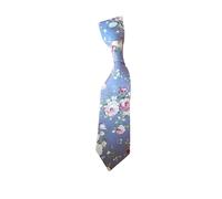 Floral Pet Tie - Over-The-Collar Dog & Cat Necktie (Light Purple, Large 10 inch)