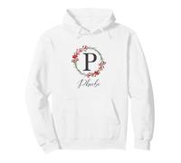 Floral Phoebe Name Flower Personalized Name Phoebe Pullover Hoodie