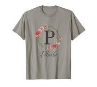 Floral Phoebe Name Flower Personalized Name Phoebe T-Shirt