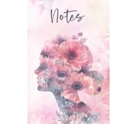 Floral Pink Women's Notebook: Double Exposure Softcover Journal - 6" x 9" - 120 Pages with Lined, Gift for Teens and Girls