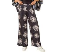 Floral Pleated Trouser Dusk Black 12