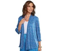 Floral Plisse Soft Jacket Chums Blue 20