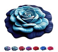 Floral Plush & Diatomaceous Earth Floor Mat, 3D Flower Design Floor Mat, Quick Dry Non Slip, Super Absorbent, Dual-Sided Non-Slip, for Bedroom, Entryway, or Vanity Area (J,M)
