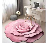 Floral Plush & Diatomaceous Earth Floor Mat, 3D Realistic Pattern Non-Slip Absorbent Anti-Slip Mat, Flower Shaped Rugs Super Absorbent Quick Drying Bath Mat for Bathroom, Bedroom, Kitchen,07