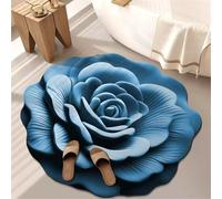 Floral Plush & Diatomaceous Earth Floor Mat, 3D Realistic Pattern Non-Slip Absorbent Anti-Slip Mat, Flower Shaped Rugs Super Absorbent Quick Drying Bath Mat for Bathroom, Bedroom, Kitchen,08