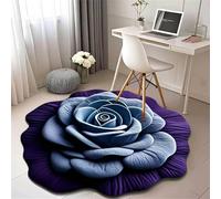 Floral Plush & Diatomaceous Earth Floor Mat, 3D Realistic Pattern Non-Slip Absorbent Anti-Slip Mat, Flower Shaped Rugs Super Absorbent Quick Drying Bath Mat for Bathroom, Bedroom, Kitchen,03