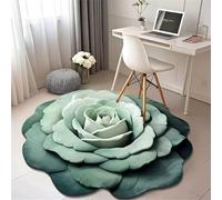 Floral Plush & Diatomaceous Earth Floor Mat, 3D Realistic Pattern Non-Slip Absorbent Anti-Slip Mat, Flower Shaped Rugs Super Absorbent Quick Drying Bath Mat for Bathroom, Bedroom, Kitchen,05