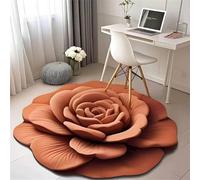 Floral Plush & Diatomaceous Earth Floor Mat, 3D Realistic Pattern Non-Slip Absorbent Anti-Slip Mat, Flower Shaped Rugs Super Absorbent Quick Drying Bath Mat for Bathroom, Bedroom, Kitchen,09