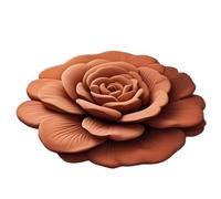 Floral Plush&Diatomaceous Earth Floor Mat, 3D Realistic Pattern Non-Slip Absorbent Mat, 3D Visual Flower Shaped Diatom Mud Floor Rugs, Water-Absorbent Mat for Kitchen, Bathroom (15.75x15.75in)