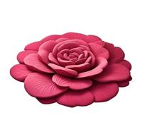 Floral Plush&Diatomaceous Earth Floor Mat, 3D Realistic Pattern Non-Slip Absorbent Mat, 3D Visual Flower Shaped Diatom Mud Floor Rugs, Water-Absorbent Mat for Kitchen, Bathroom (15.75x15.75in)