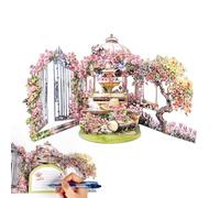 Floral Pop Card: 3D Layered Garden Artwork Set, Greeting Display with Quality Paper Sculpture, Event Gift Idea, Decorative Celebration Concept | A