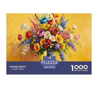 Floral Porcelain Vase Jigsaw Puzzles for Adults Interesting Puzzles 1000 Piece Impossible Puzzle for Adults Gifts 70x50cm/1000pcs