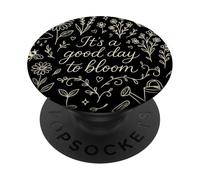 Floral Positivity Gardener Plant Preppy Doodle Woman PopSockets Adhesive PopGrip