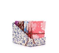 Floral Print Assorted Cotton Bound Notebooks 7x10cm