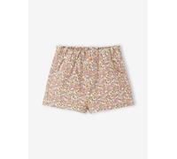 Floral print baby short ecru