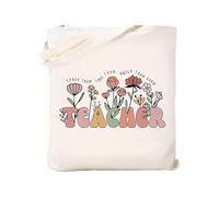 Floral Print Canvas Shouder Bag Zippered Closure Travel Makeup Organiser Bag for Women Students 7.87x5.9Inch Modern Floral Print Handbag