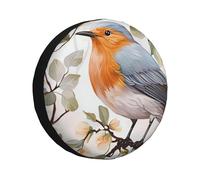 Floral Print Car Spare Tire Cover Waterproof Dustproof Portable Tire Cover Spare Tire Cover Universal Fit for RV SUV Truck
