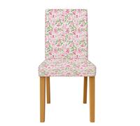 Floral Print Chair Covers for Dining Chairs, Stretch Washable Spandex Seat Protectors, Elegant Decorative Slipcovers for Kitchen Dining Room 1pcs