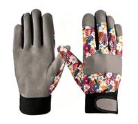 Floral Print Gardening Gloves Puncture Safe Lightweight | Puncture-resistant microfiber, thorn protection, fabric, safe for roses and bushes