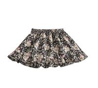 Floral Print Girls Stretchy Skirt Soft Comfortable Summer Outfit Casual Wear for Toddlers and Kids from 18 Months to 6 Years White Sparkly Dress Yellow Purple Tulle Baby Pink