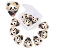 Floral Print Guitar Picks 12 Pack with Guitar Organizer Storage Box Guitar Accessories Ukulele for Acoustic Guitar Bass Valentine's Day Gift