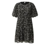 Floral Print Puff Sleeve Chiffon Dress Women QS Noir 38