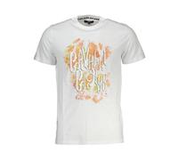 Floral Print Tee - male - Cavalli Class - T-Shirts - White - 2XL - Tops 2XL