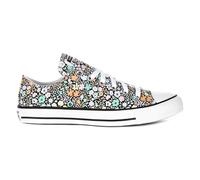Floral Print Textile Trainers A14981C 4 UK